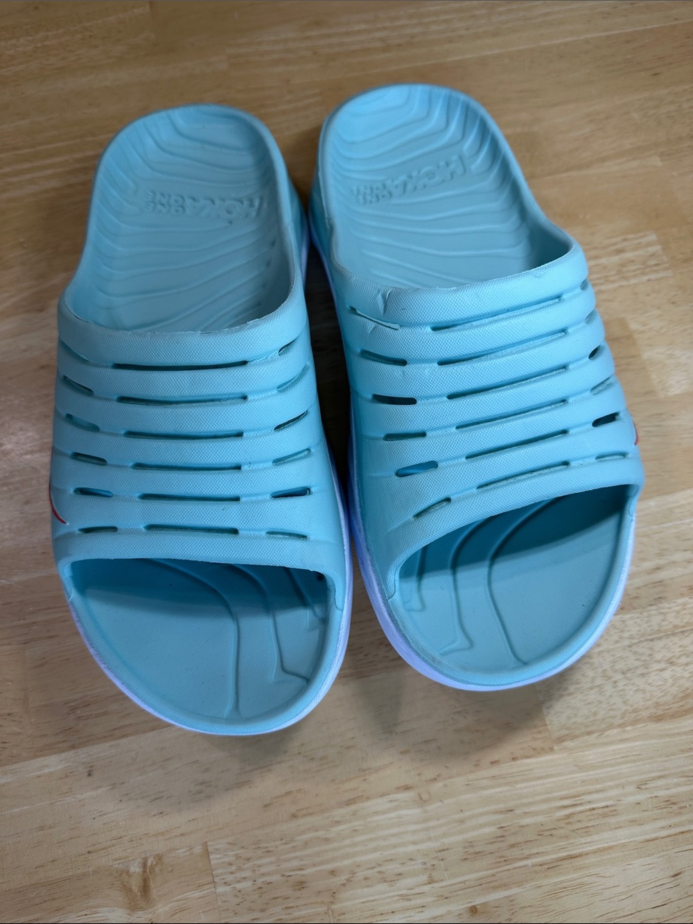 Hoka One One Women's Slide Sandals in Light Blue